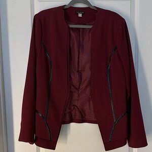 VENUS Women's Deep Burgundy Blazer